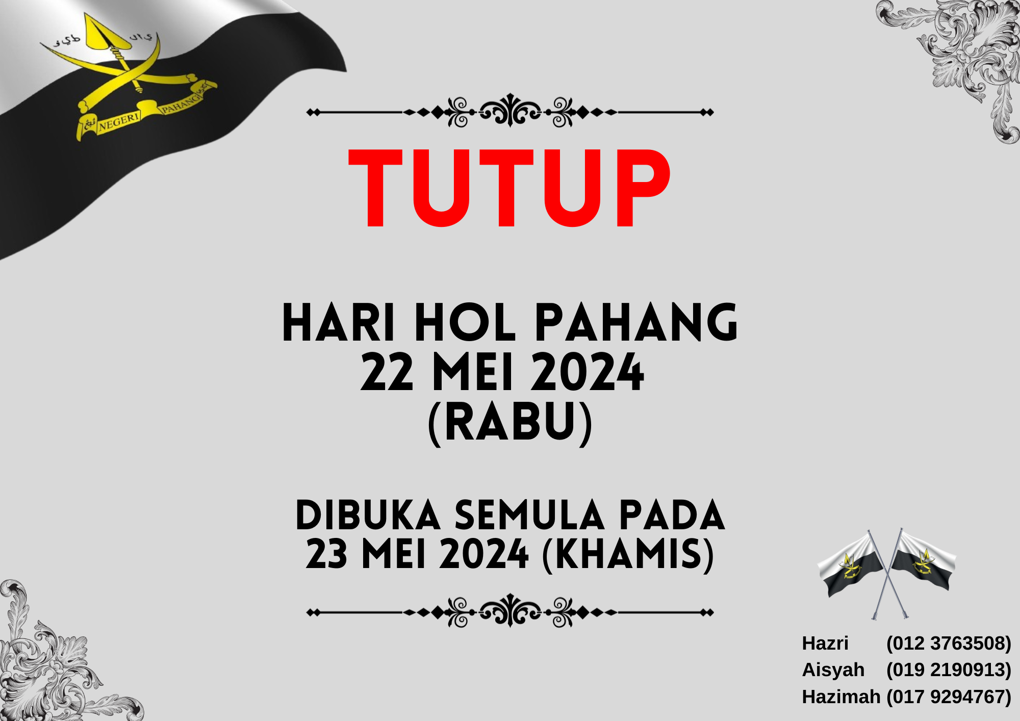 HARI HOL PAHANG 2024