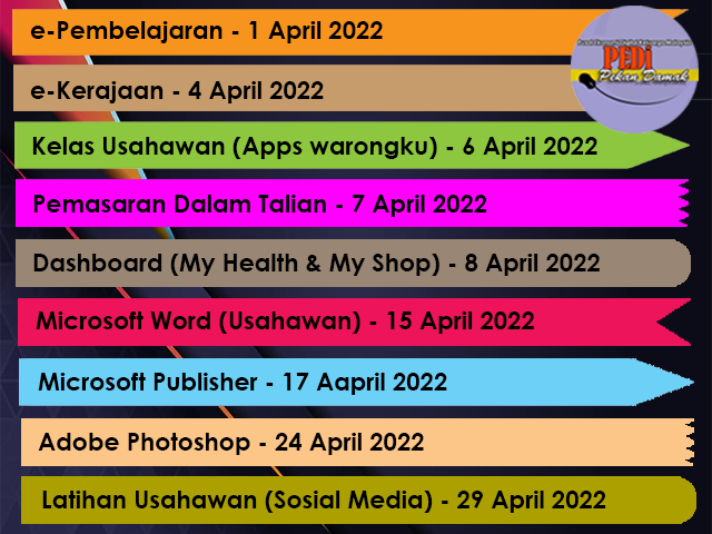 JADUAL AKTIVITI APRIL 2022