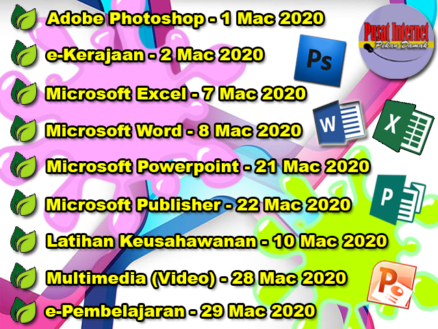 JADUAL AKTIVITI MAC 2020