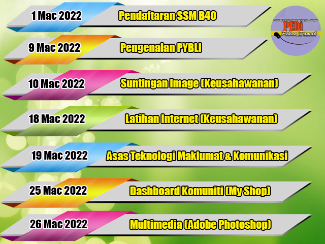 JADUAL AKTIVITI MAC 2022