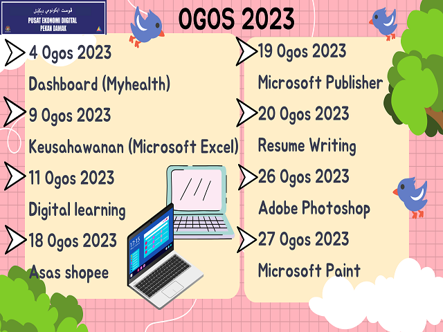 JADUAL AKTIVITI OGOS 2023