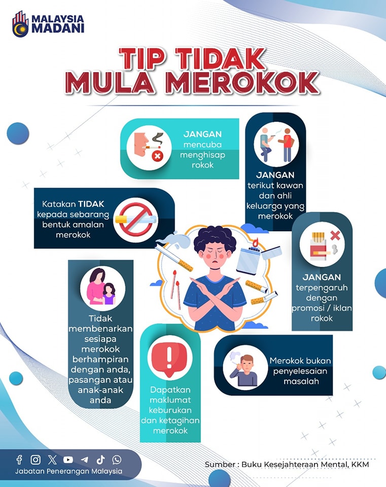 TIPS TIDAK MULA MEROKOK